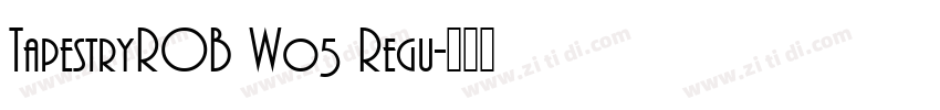 TapestryROB W05 Regu字体转换